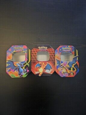 Pokemon Charizard Collector Tins - Set of 3